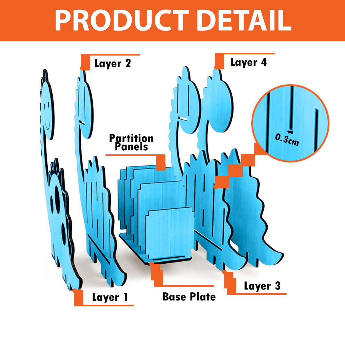 Cute Excavator - Personalized Kid Wooden Pen Holder