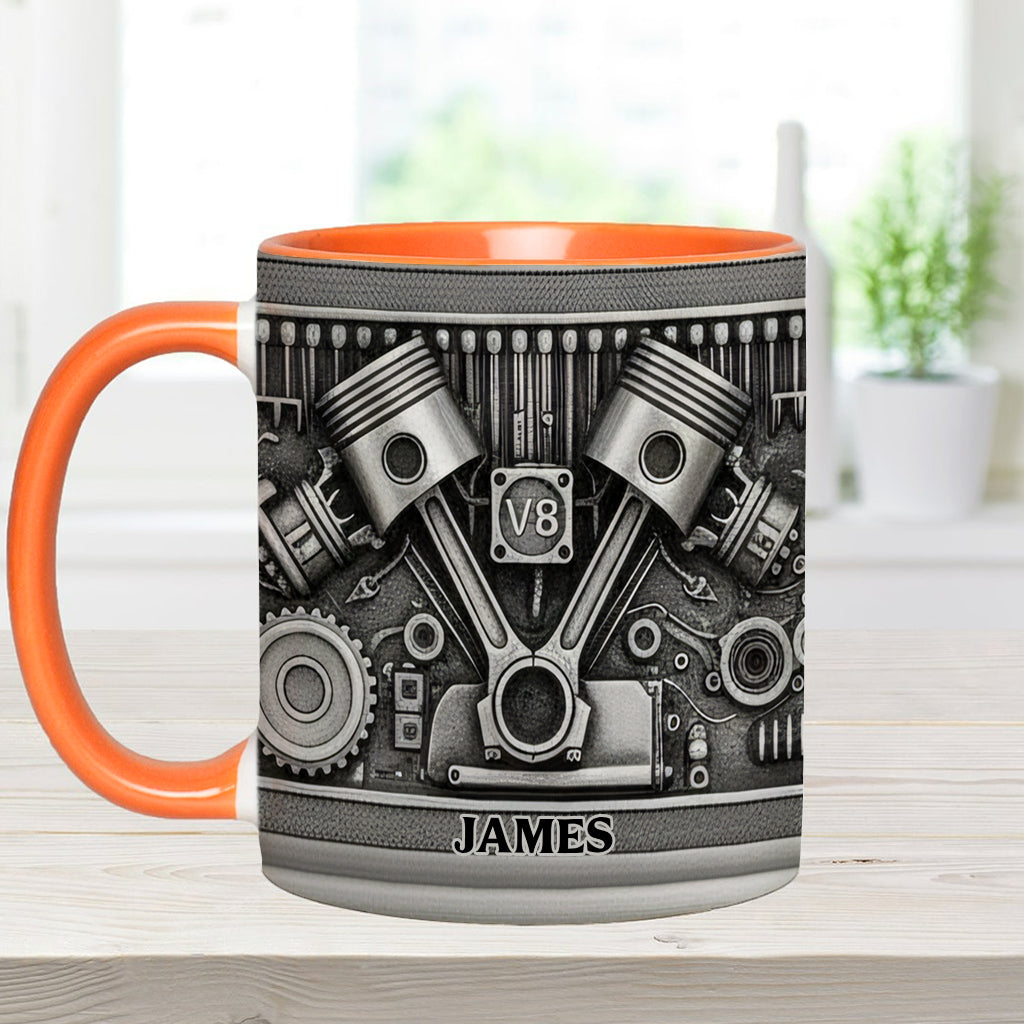 Mechanic Lovers - Personalized Car Lover Accent Mug & Coaster