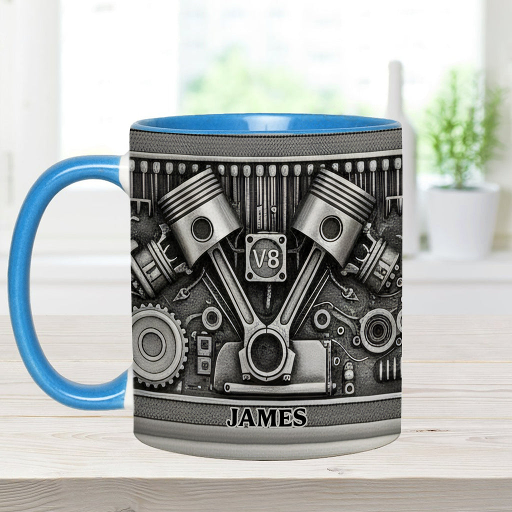 Mechanic Lovers - Personalized Car Lover Accent Mug & Coaster