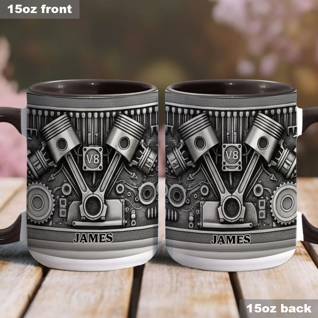 Mechanic Lovers - Personalized Car Lover Accent Mug & Coaster