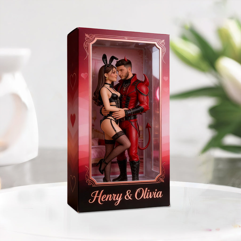 Any Photo Couple Love Costume - Personalized Spicy Couple Custom Shaped Acrylic Plaque