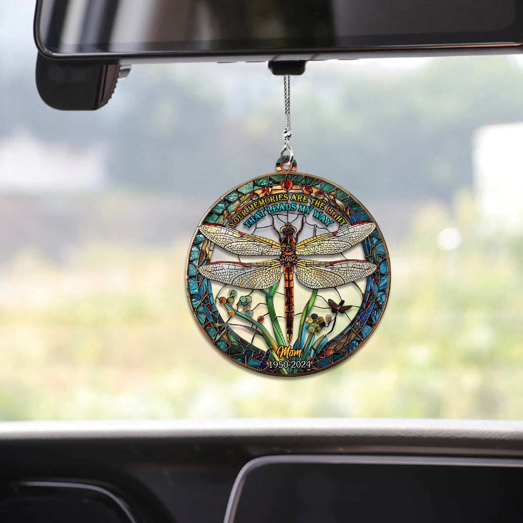 Your Memories Are The Light That Leads My Way - Personalized Memorial Car Ornament