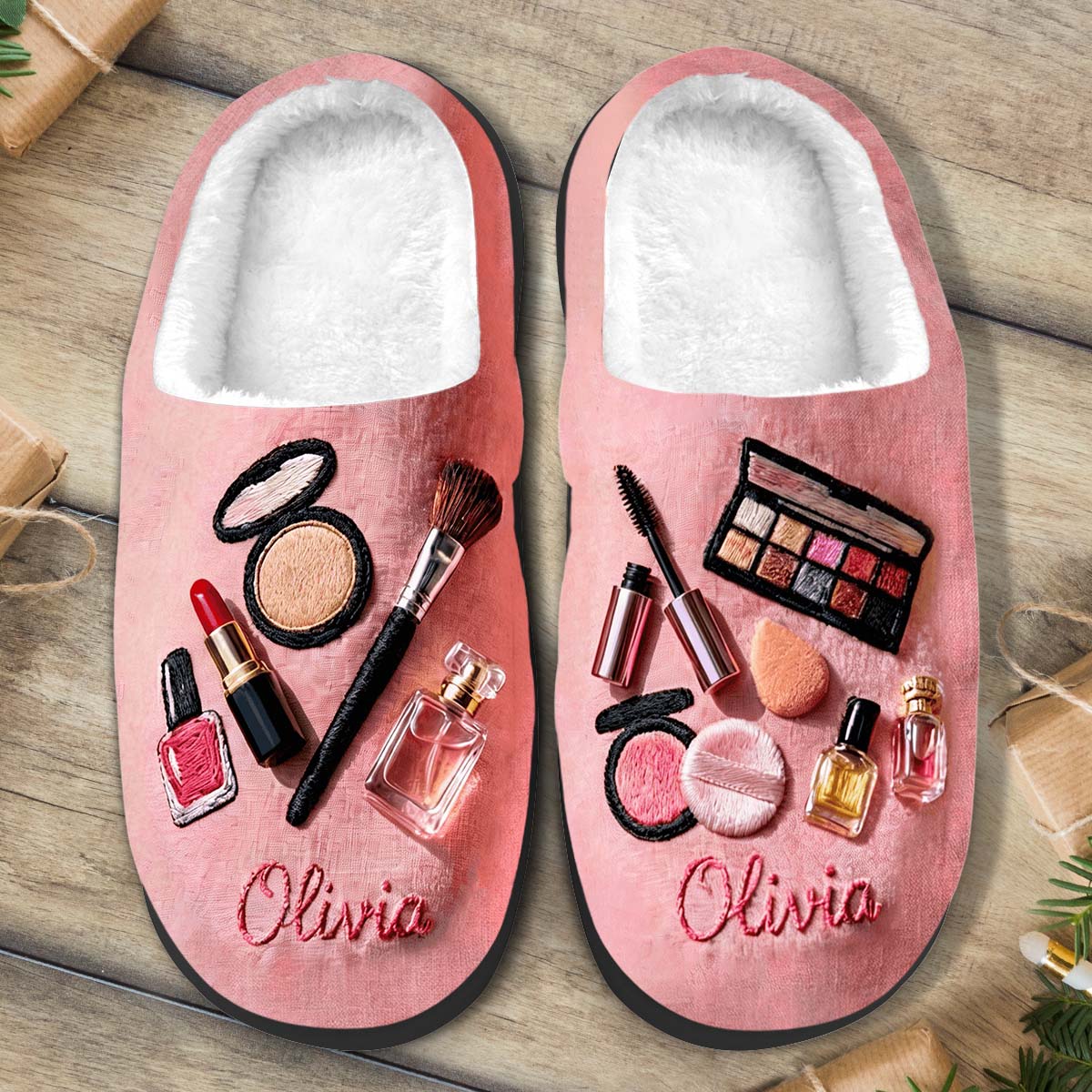 Beauty Routine - Personalized Makeup Slippers