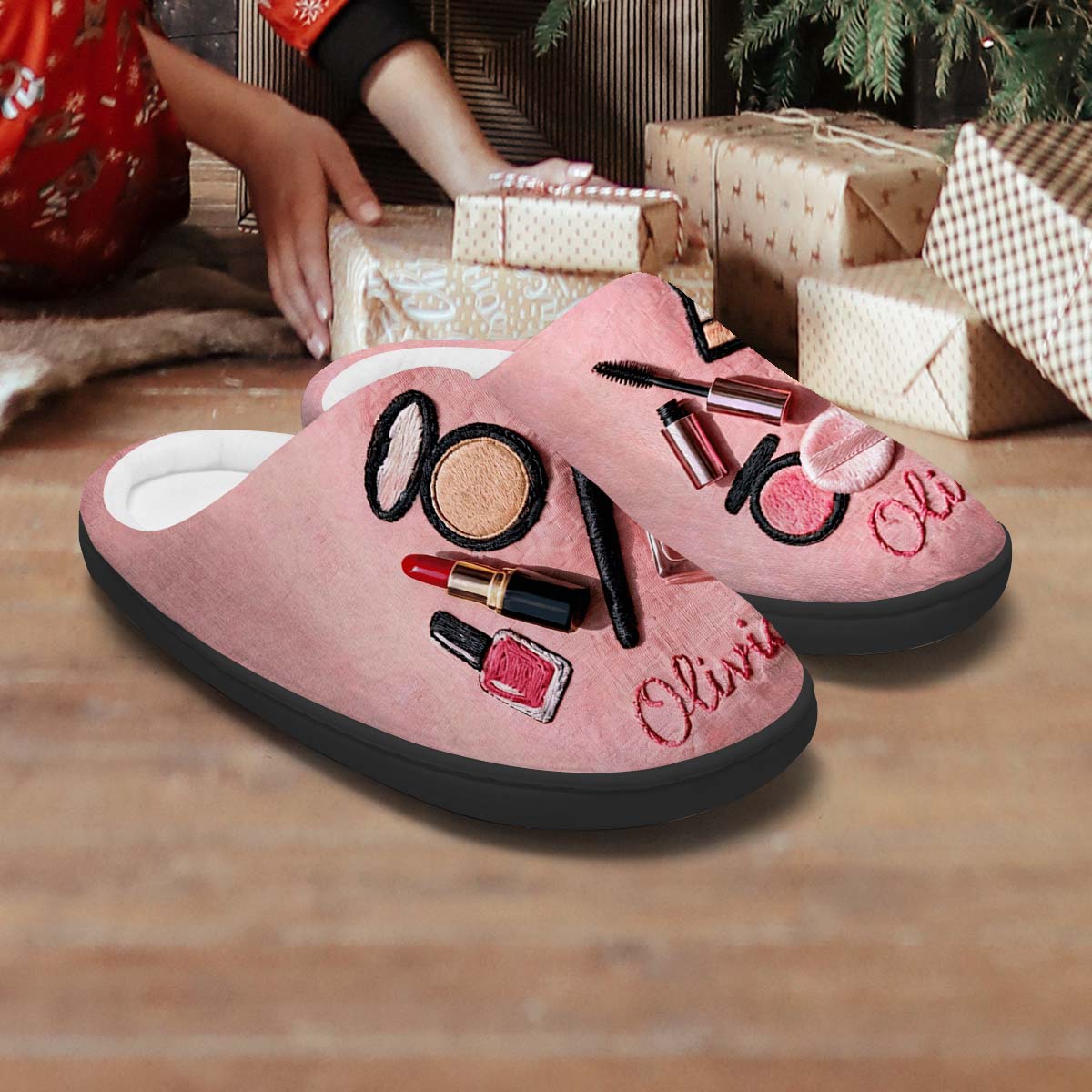 Beauty Routine - Personalized Makeup Slippers