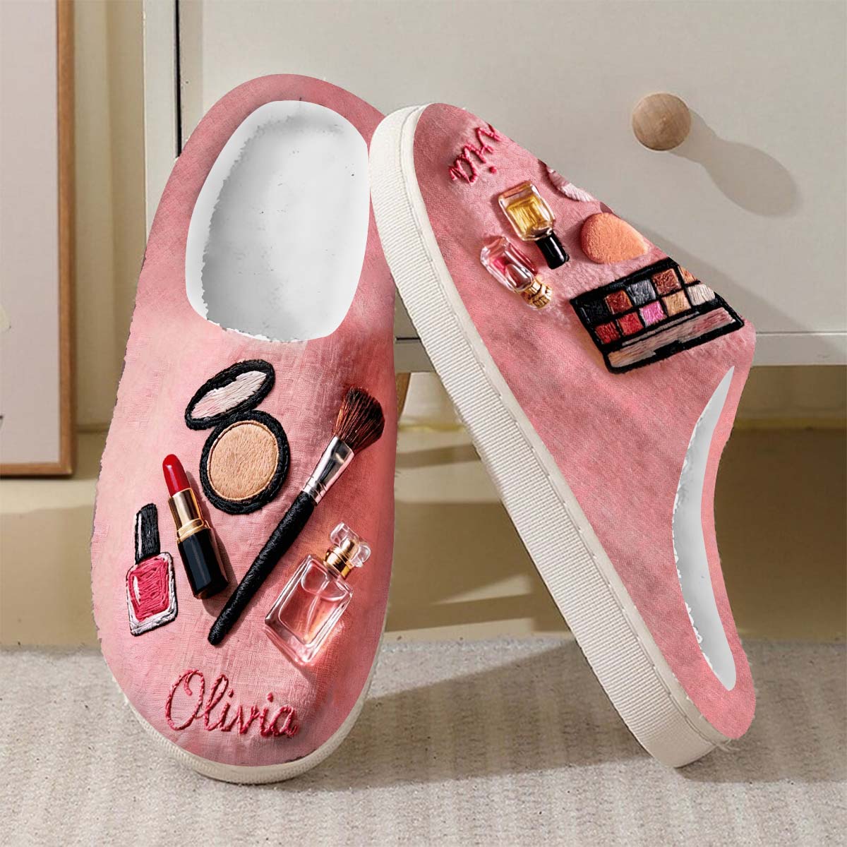 Beauty Routine - Personalized Makeup Slippers
