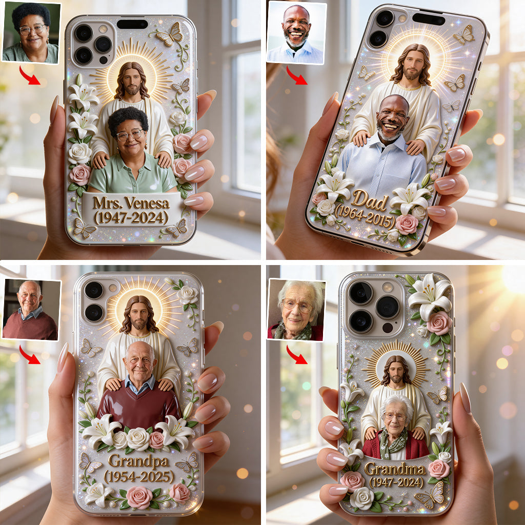 Memorial Gift for Lost of Loved One, Faith in God - Personalized Memorial Full Print Phone Case