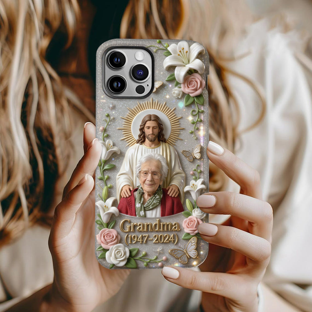 Memorial Gift for Lost of Loved One, Faith in God - Personalized Memorial Full Print Phone Case