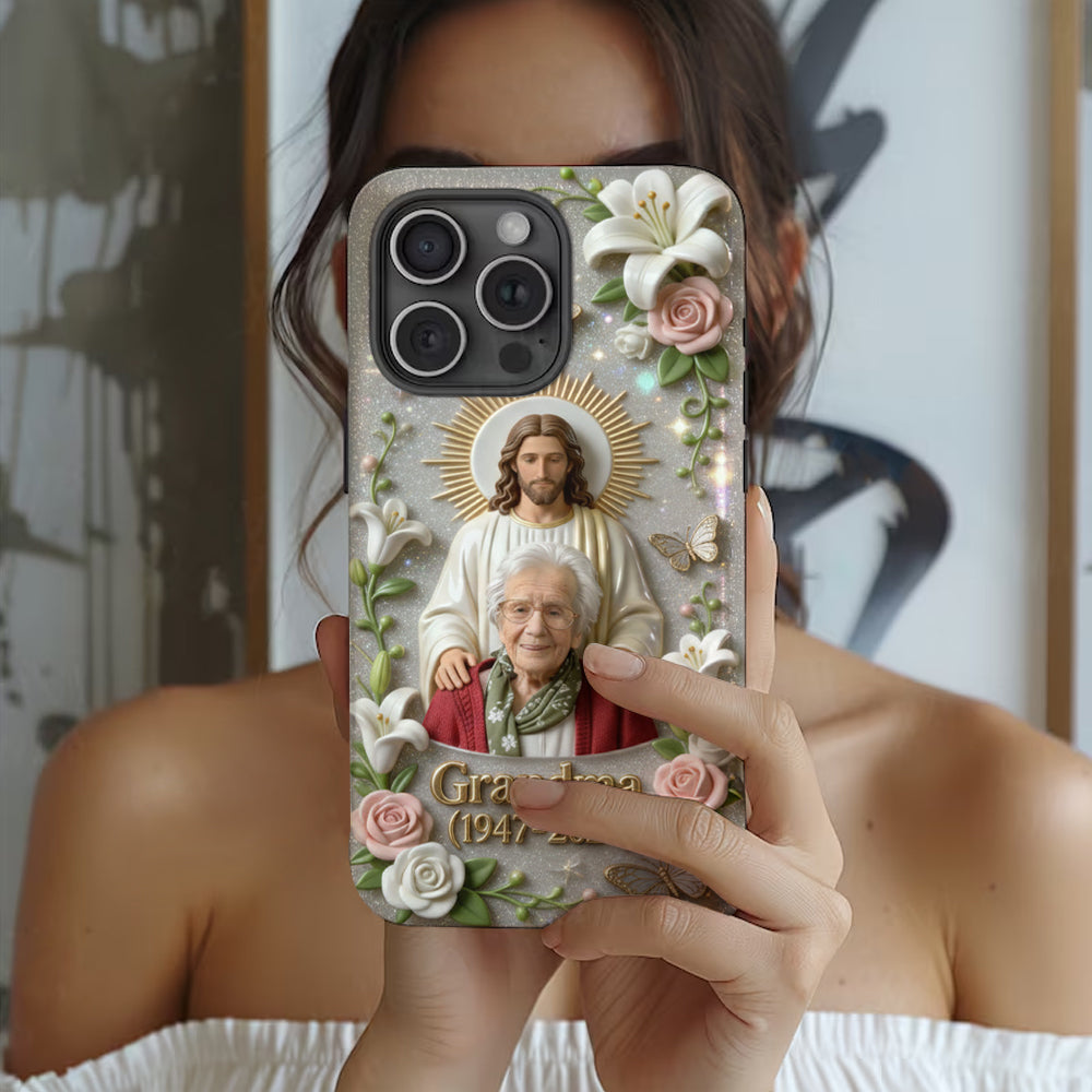 Memorial Gift for Lost of Loved One, Faith in God - Personalized Memorial Full Print Phone Case