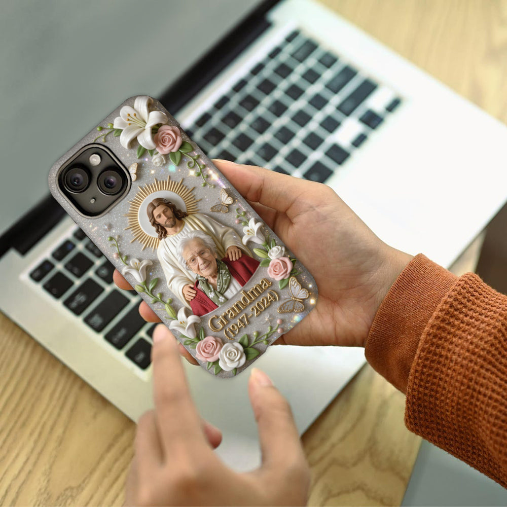 Memorial Gift for Lost of Loved One, Faith in God - Personalized Memorial Full Print Phone Case