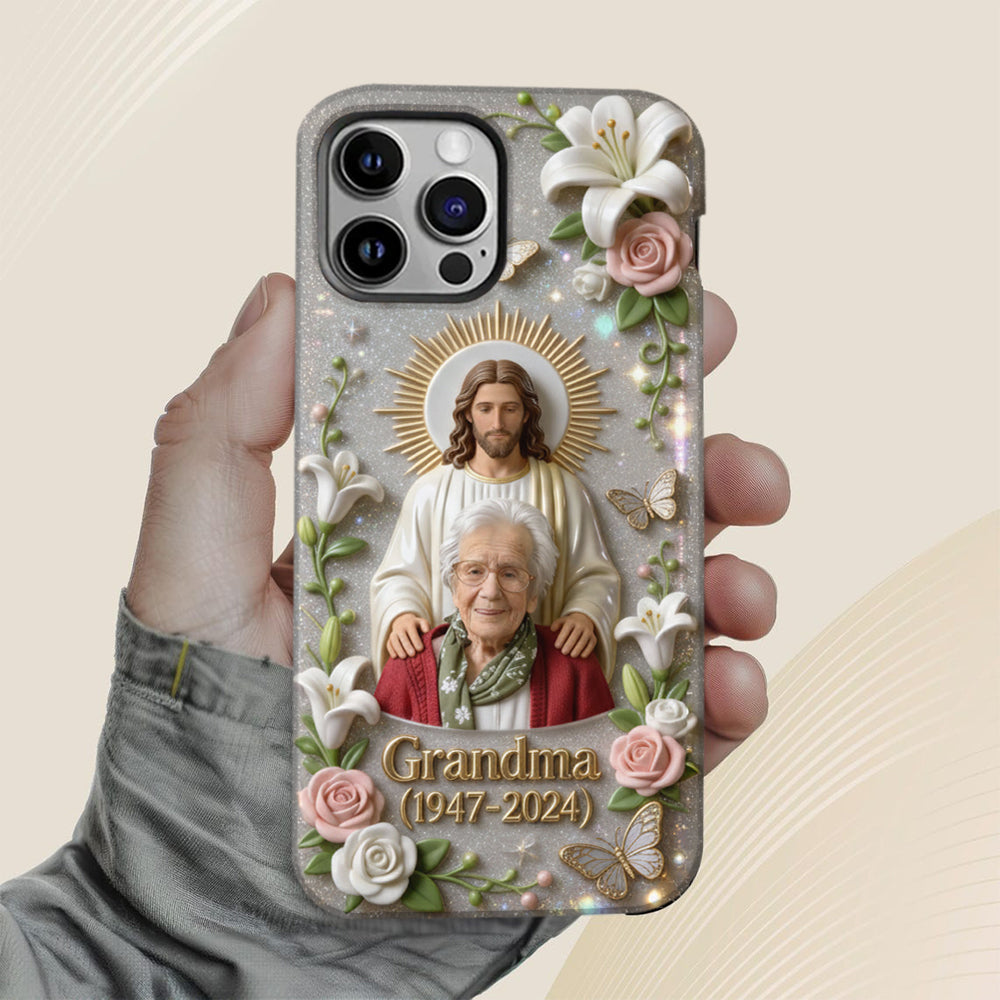 Memorial Gift for Lost of Loved One, Faith in God - Personalized Memorial Full Print Phone Case