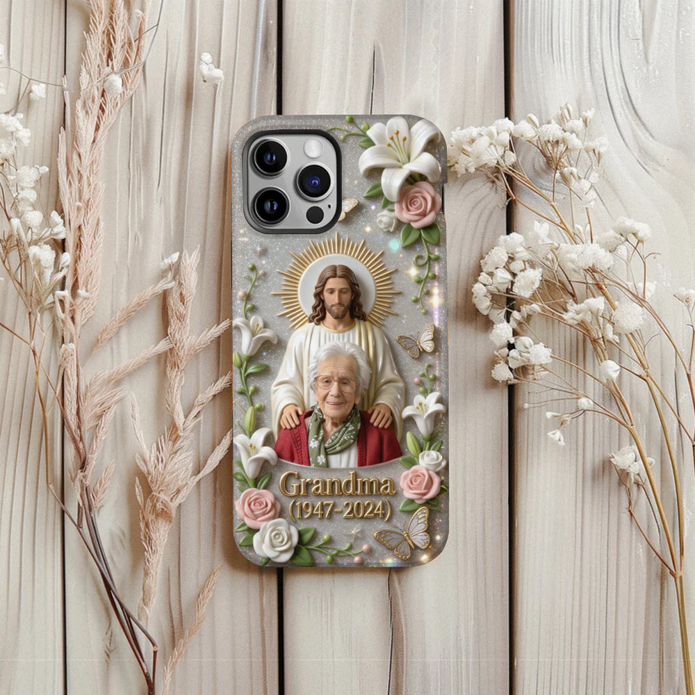 Memorial Gift for Lost of Loved One, Faith in God - Personalized Memorial Full Print Phone Case