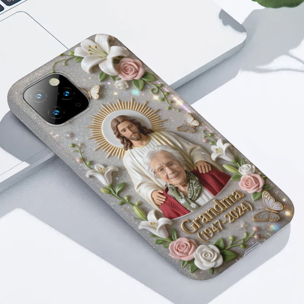Memorial Gift for Lost of Loved One, Faith in God - Personalized Memorial Full Print Phone Case
