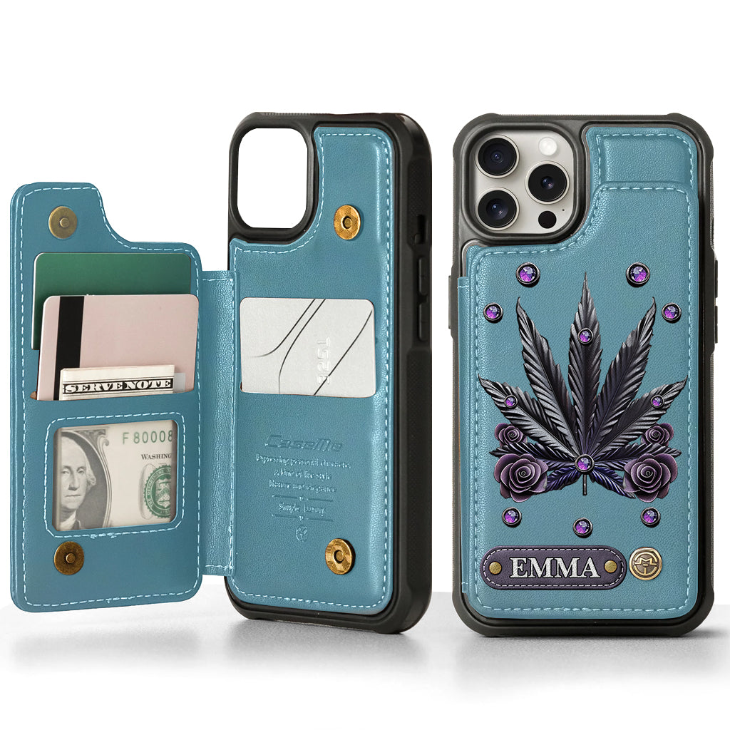 Beautiful Marijuanas - Personalized Weed Wallet Phone Case