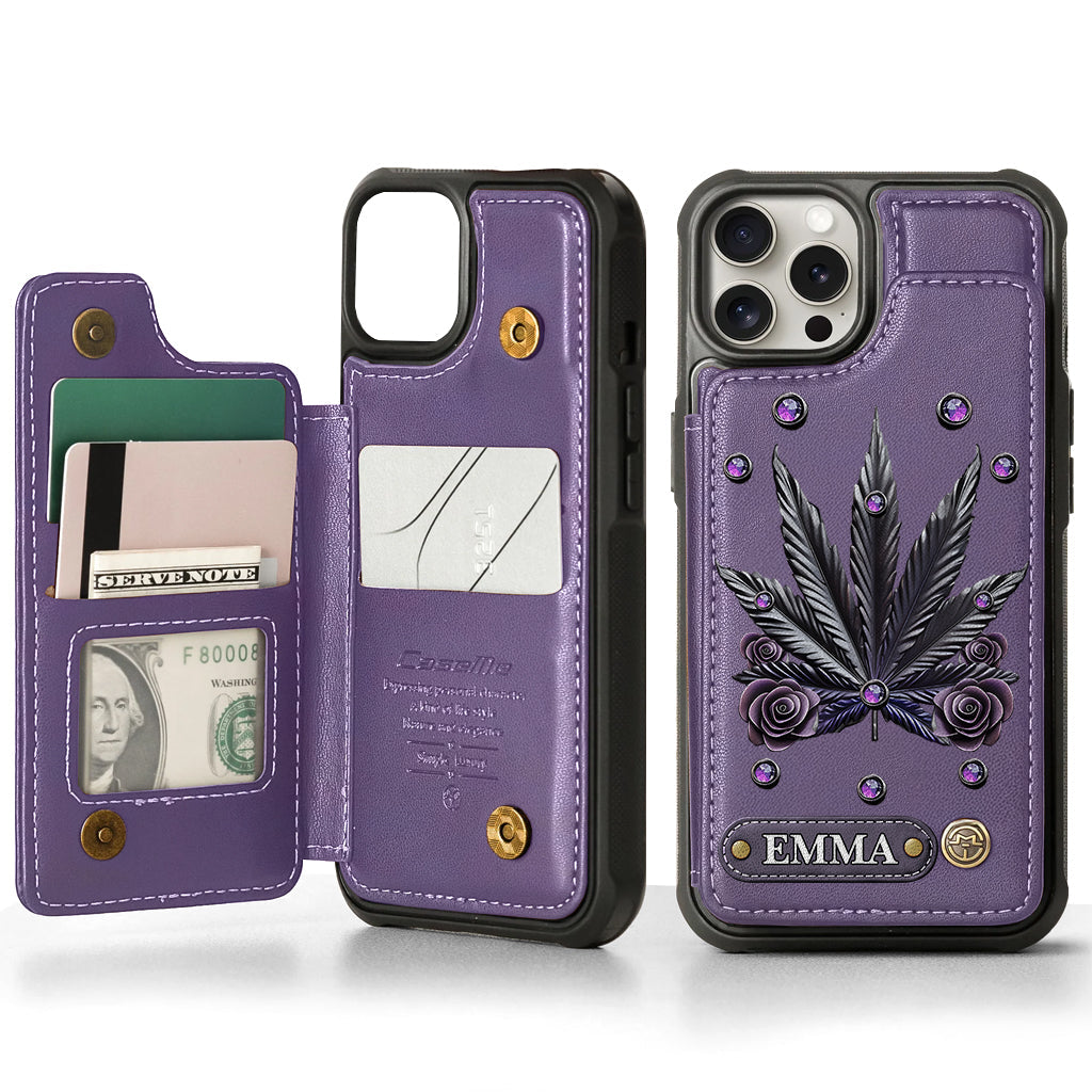 Beautiful Marijuanas - Personalized Weed Wallet Phone Case
