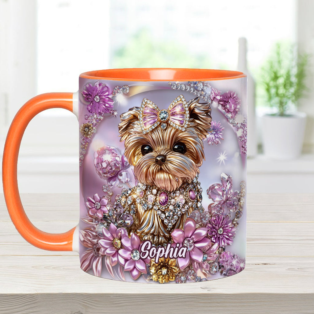 Yorkshire Terrier Lover - Personalized Dog Accent Mug