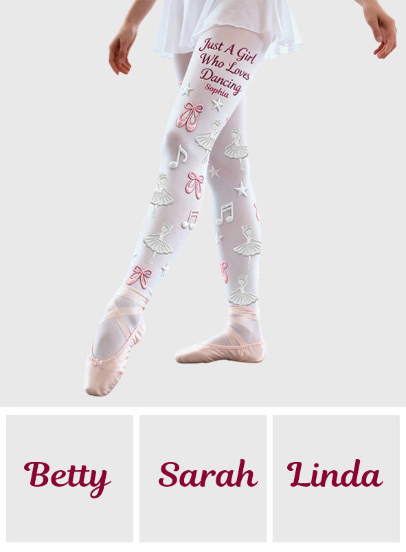 Ballerina Gift - Personalized Ballet Women Pantyhose Tights