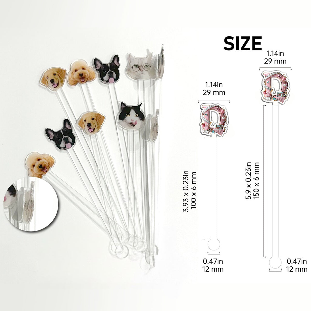 Love Sewing - Personalized Sewing Set Accent Mug with Acrylic Stirrers