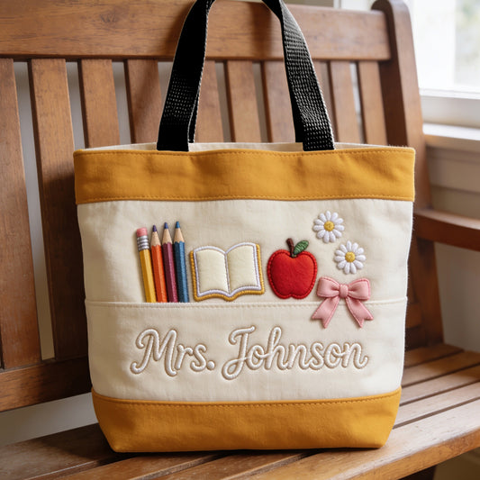 Teacher Gifts - Personalized Teacher Tote Bag