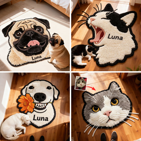 Custom From Any Photo - Personalized Dog Non-Slip Tufted Rug