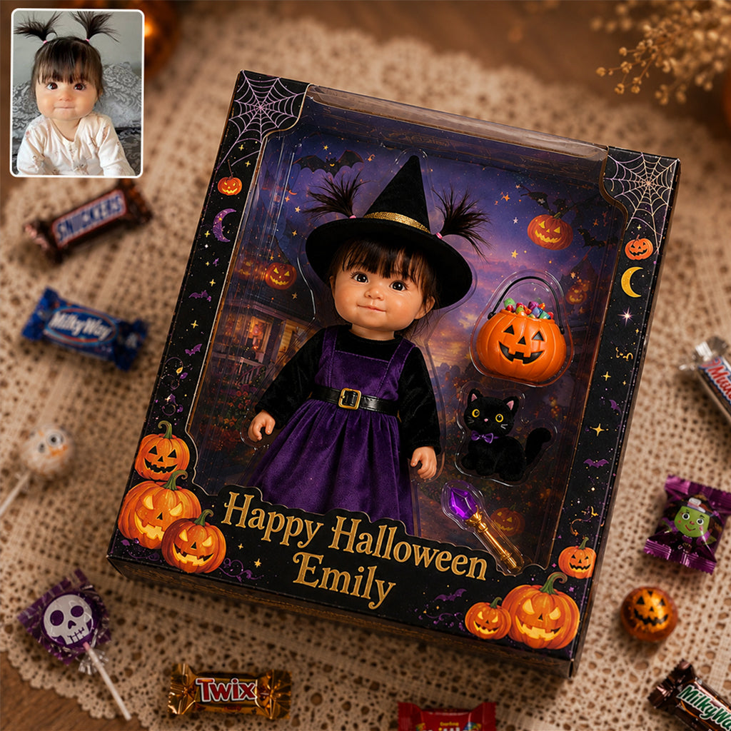Happy Halloween - Personalized Kid Custom Shaped Acrylic Plaque