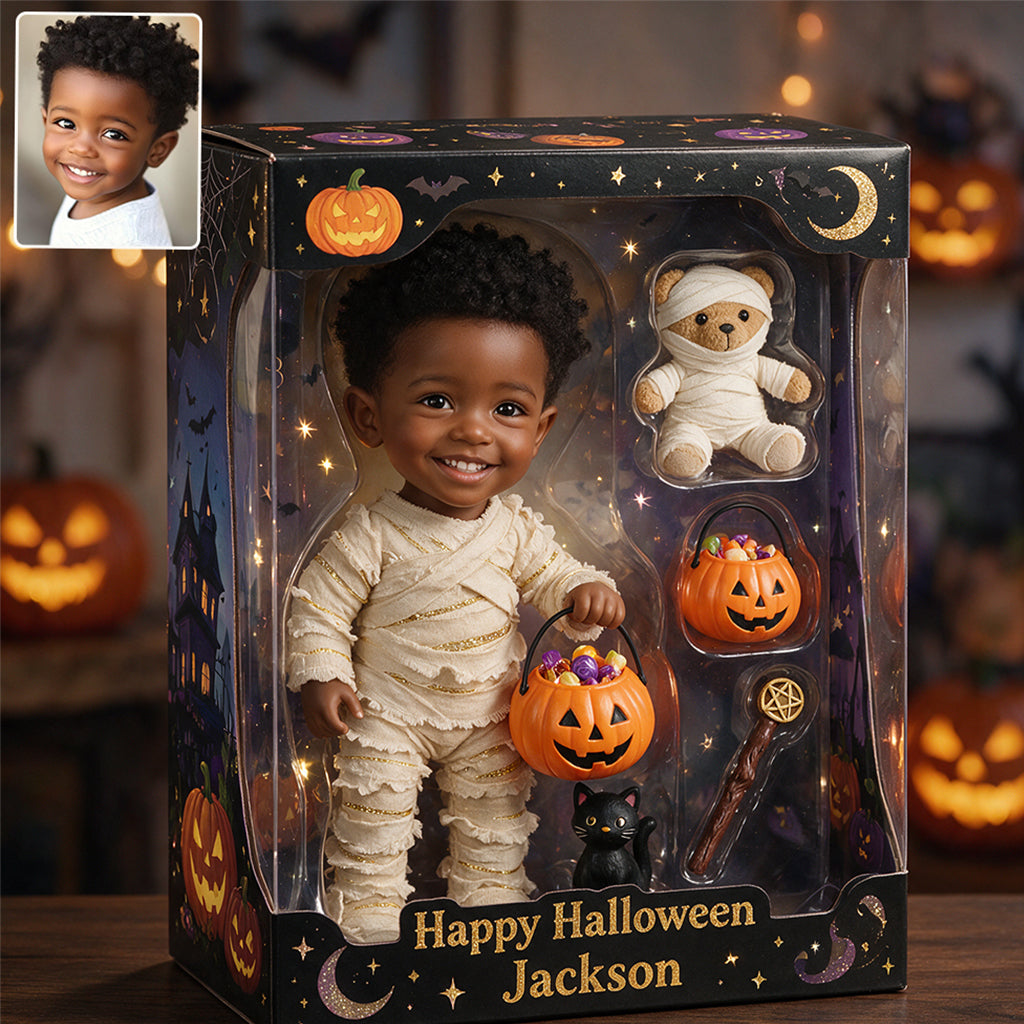 Happy Halloween - Personalized Kid Custom Shaped Acrylic Plaque