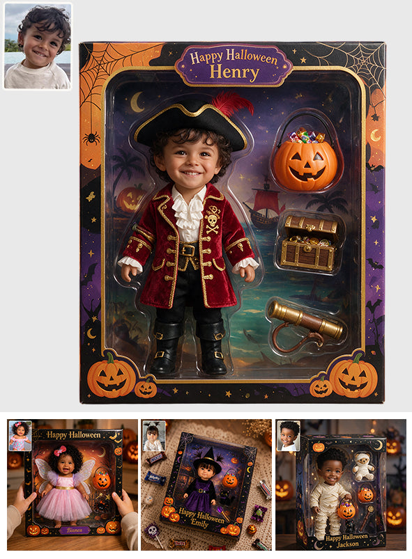 Happy Halloween - Personalized Kid Custom Shaped Acrylic Plaque