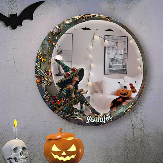 Beautiful Witch - Personalized Witch Wall Hanging Mirror