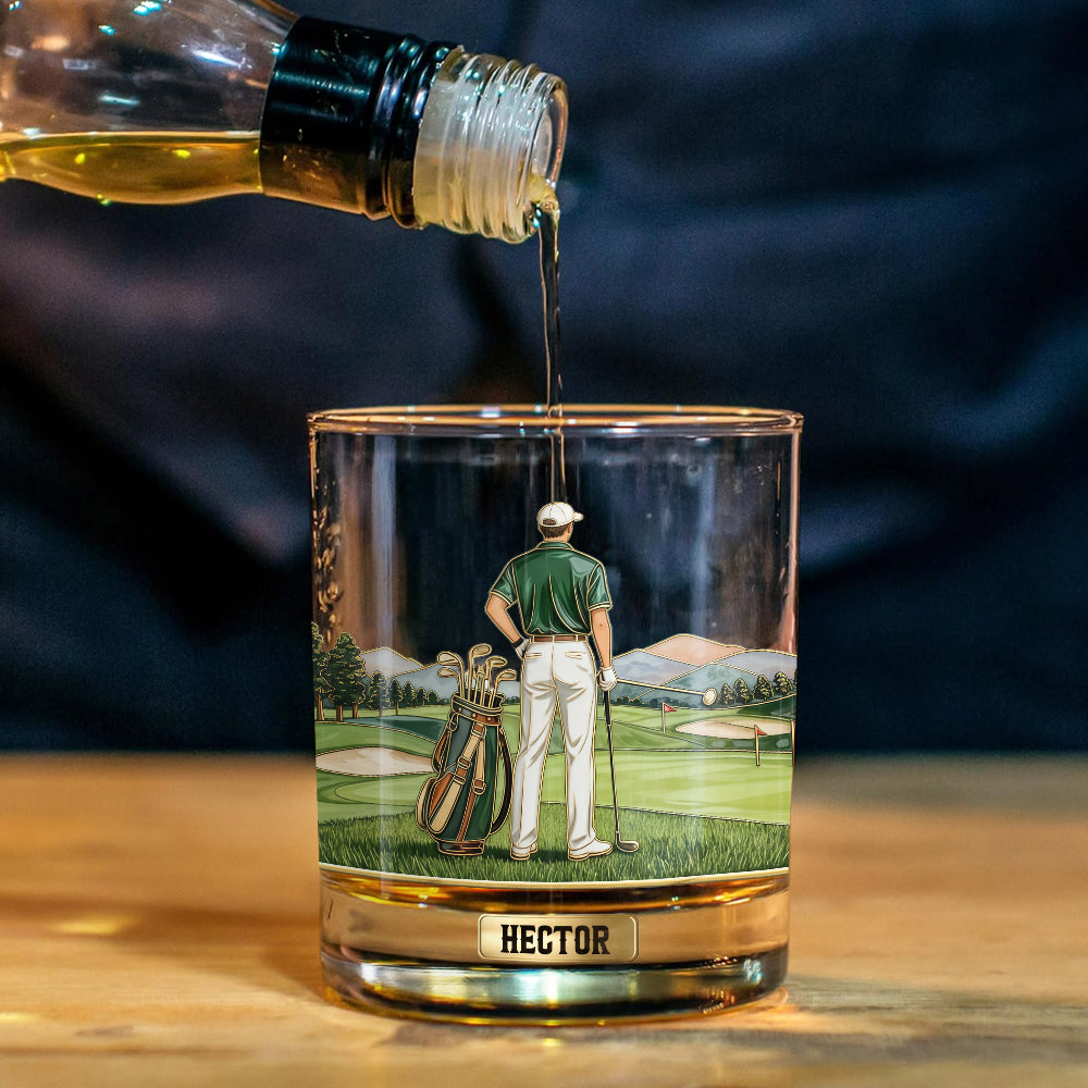 Love Golf And Booze - Personalized Golf Whiskey Decanter Set