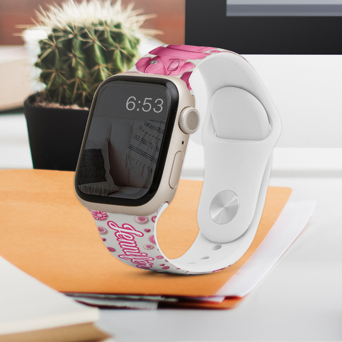 Nursing Is A Work Of Heart - Personalized Nurse Apple Watch Band