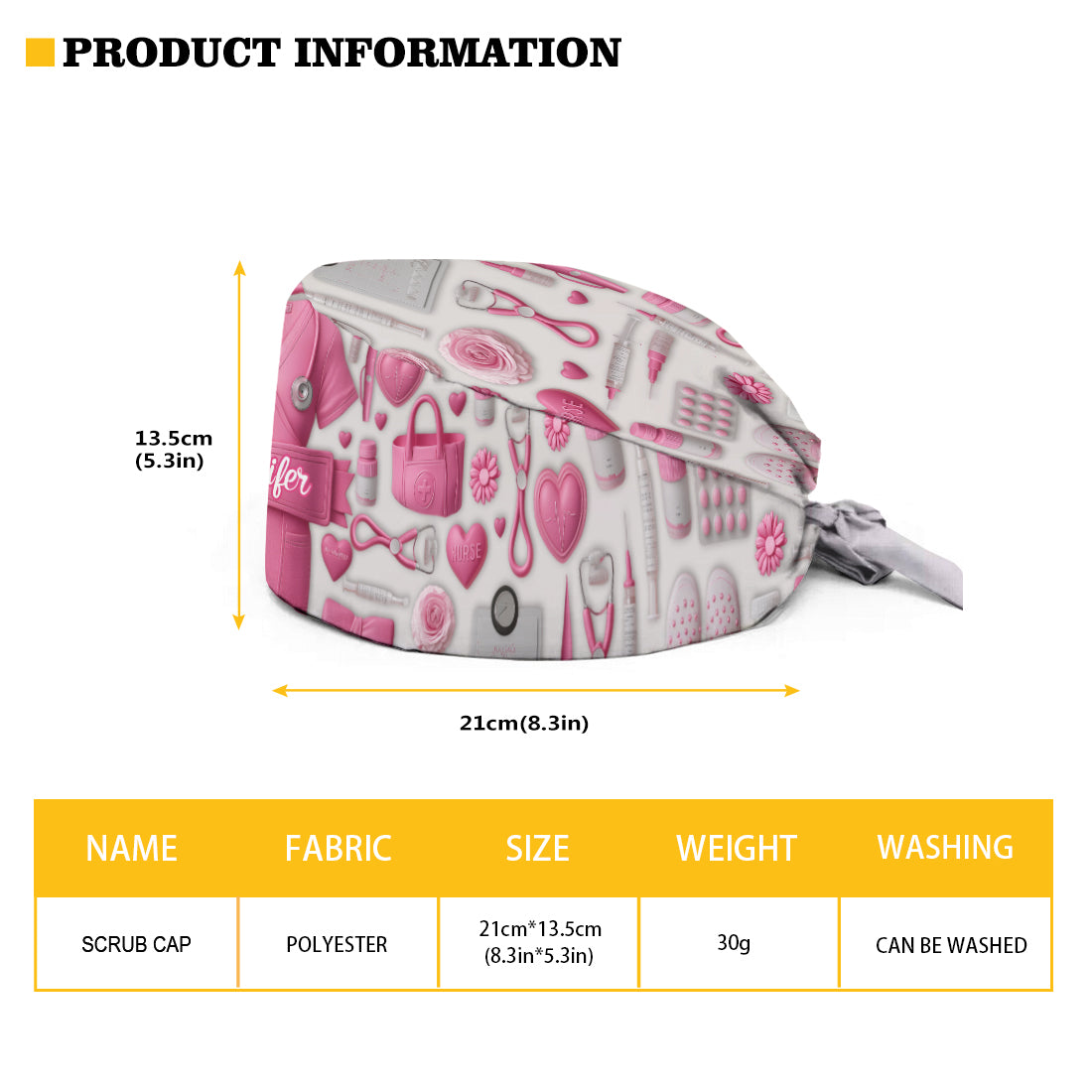 Nurse Life - Personalized Nurse Scrub Cap