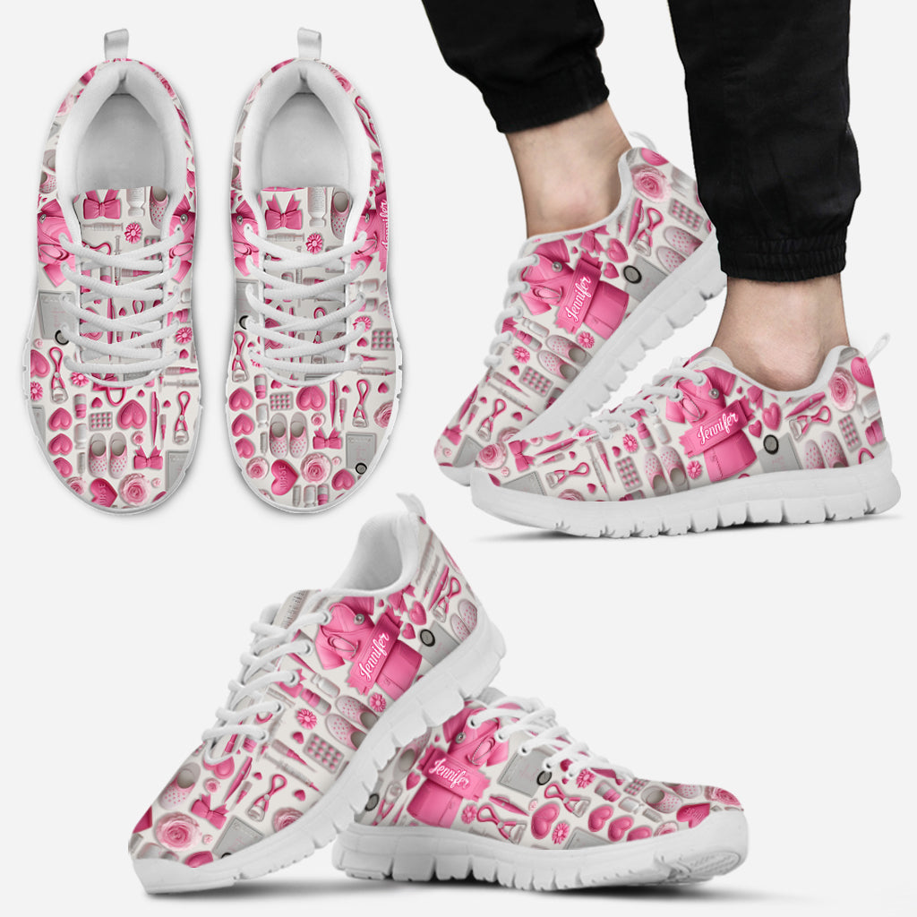 Nursing Is A Work Of Heart - Personalized Nurse Sneakers