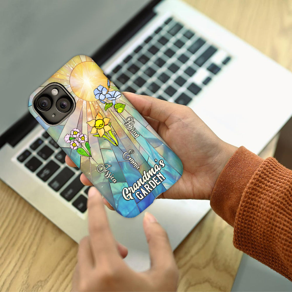 Grandma's Garden - Personalized Grandma Full Print Phone Case
