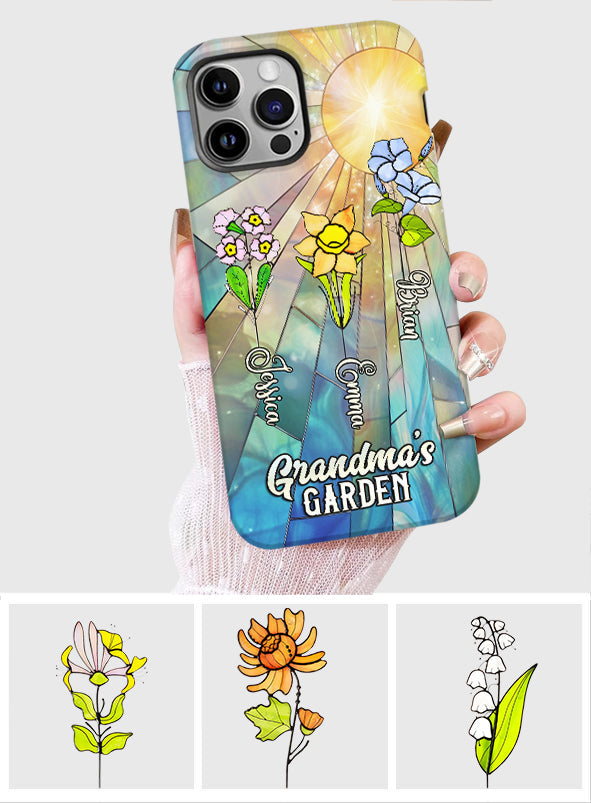 Grandma's Garden - Personalized Grandma Full Print Phone Case