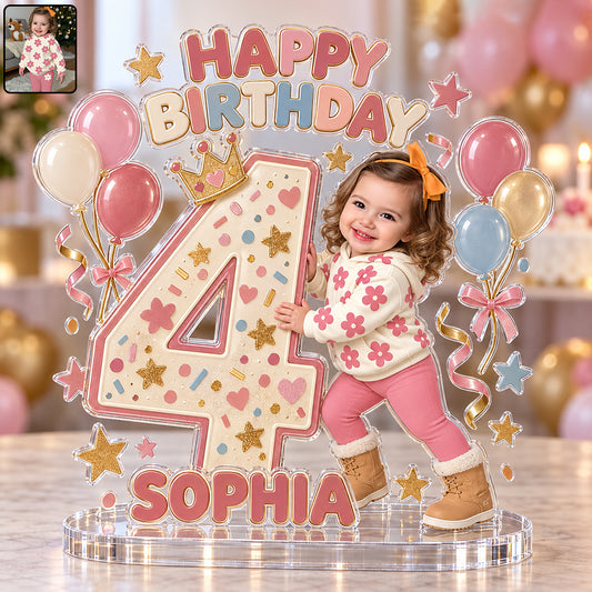 Custom Any Photo - Personalized Birthday Custom Shaped Acrylic Plaque