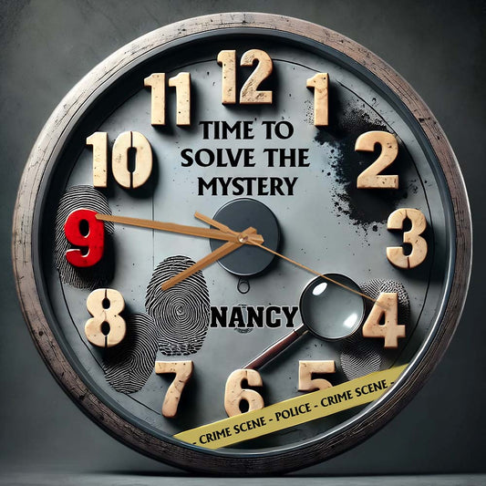 Time To Solve The Mystery - Personalized Wall Clock