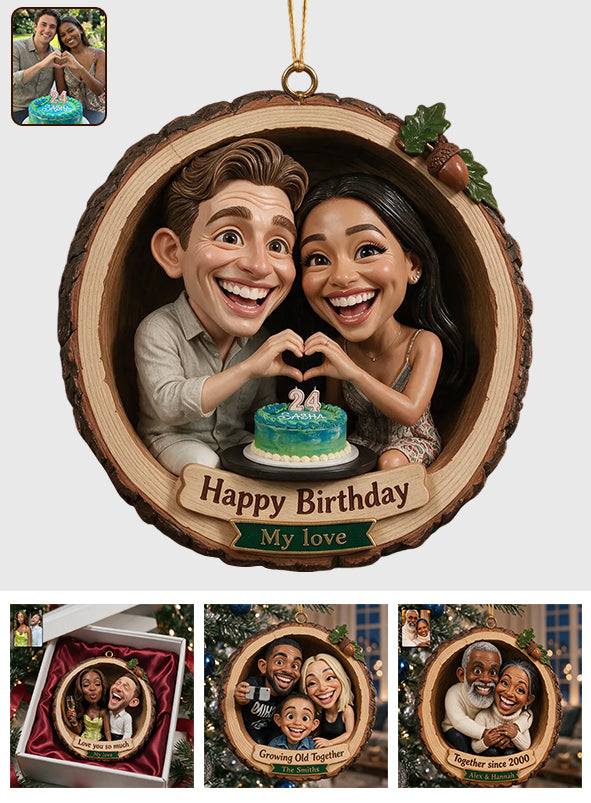 Couple Gift Idea, Christmas Decor - Personalized Couple Premium 3D Ornament