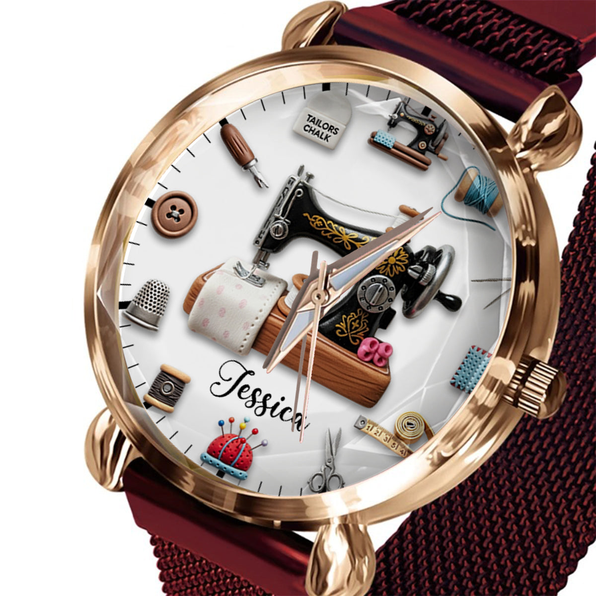 Love Crafting - Personalized Sewing Women Hand Watch