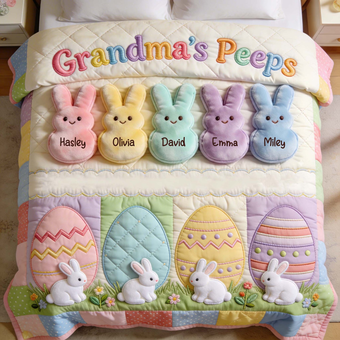 Grandma's Peeps - Personalized Grandma Blanket