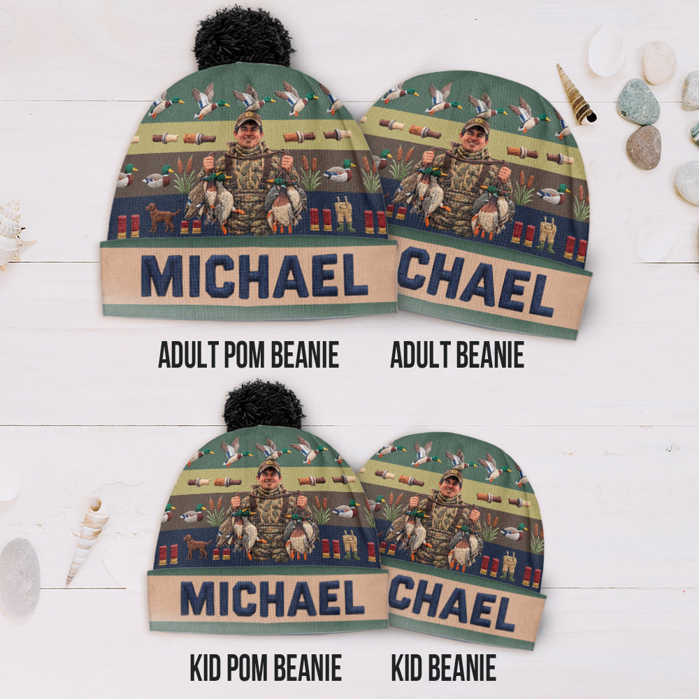 Love Hunting Gift For Family, Friends - Personalized Hunting Beanie Hat