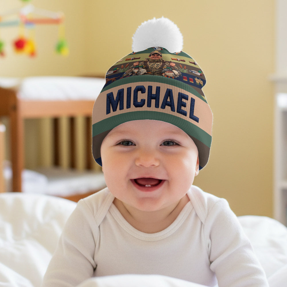 Love Hunting Gift For Family, Friends - Personalized Hunting Beanie Hat