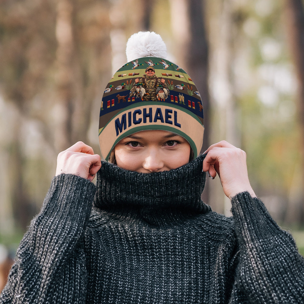 Love Hunting Gift For Family, Friends - Personalized Hunting Beanie Hat