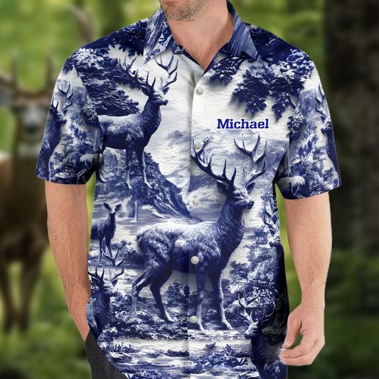 Deer Hunting - Personalized Hunting Hawaiian Shirt
