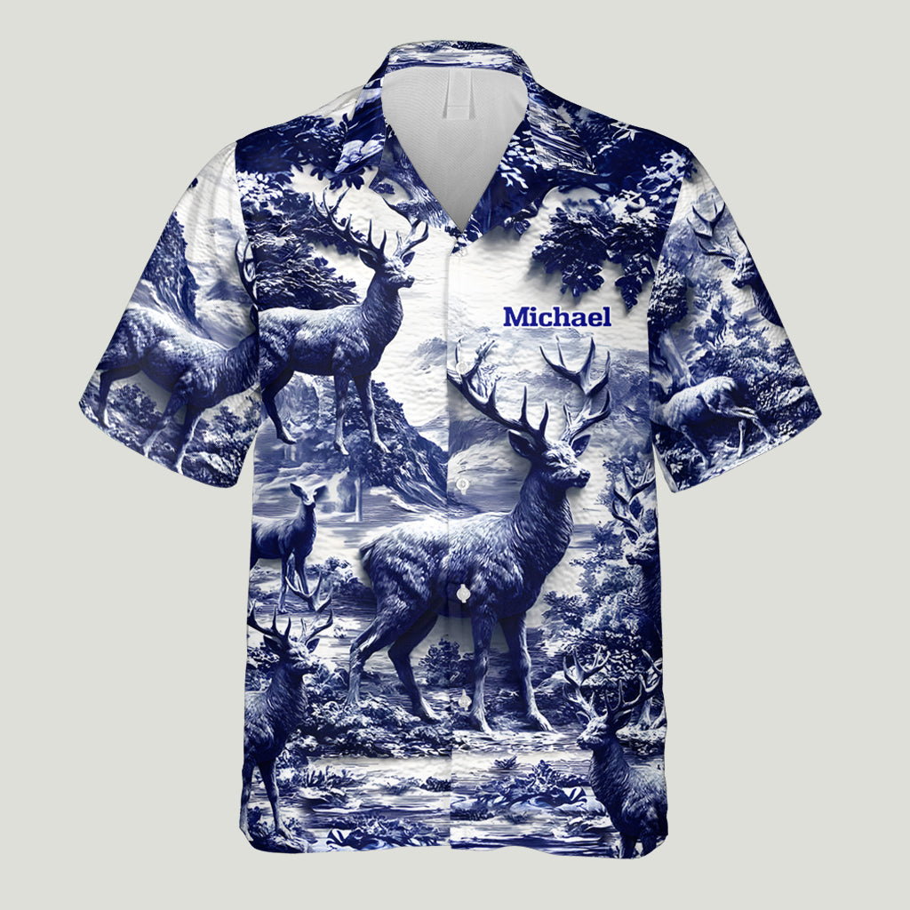Deer Hunting - Personalized Hunting Hawaiian Shirt