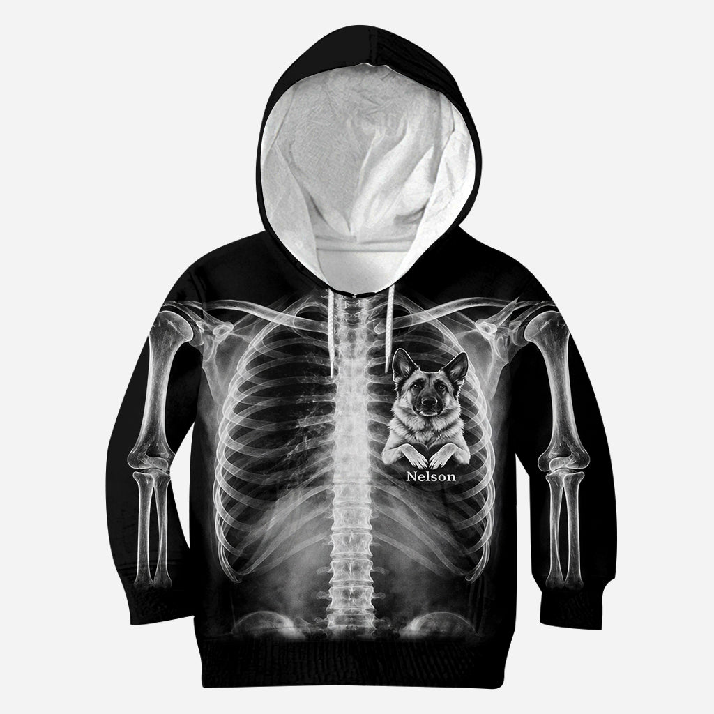 The X-ray In My Heart - Personalized Dog All Over Shirt