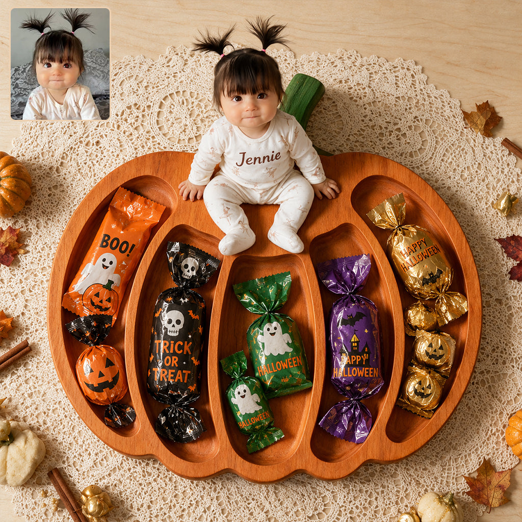 Little Pumpkin - Personalized Kid Wood Tray