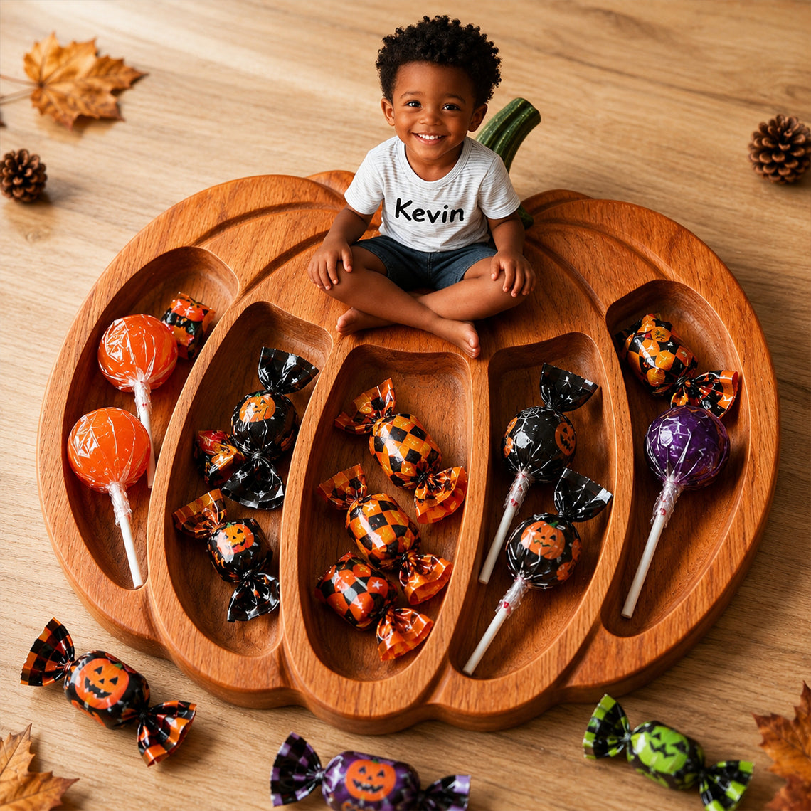 Little Pumpkin - Personalized Kid Wood Tray
