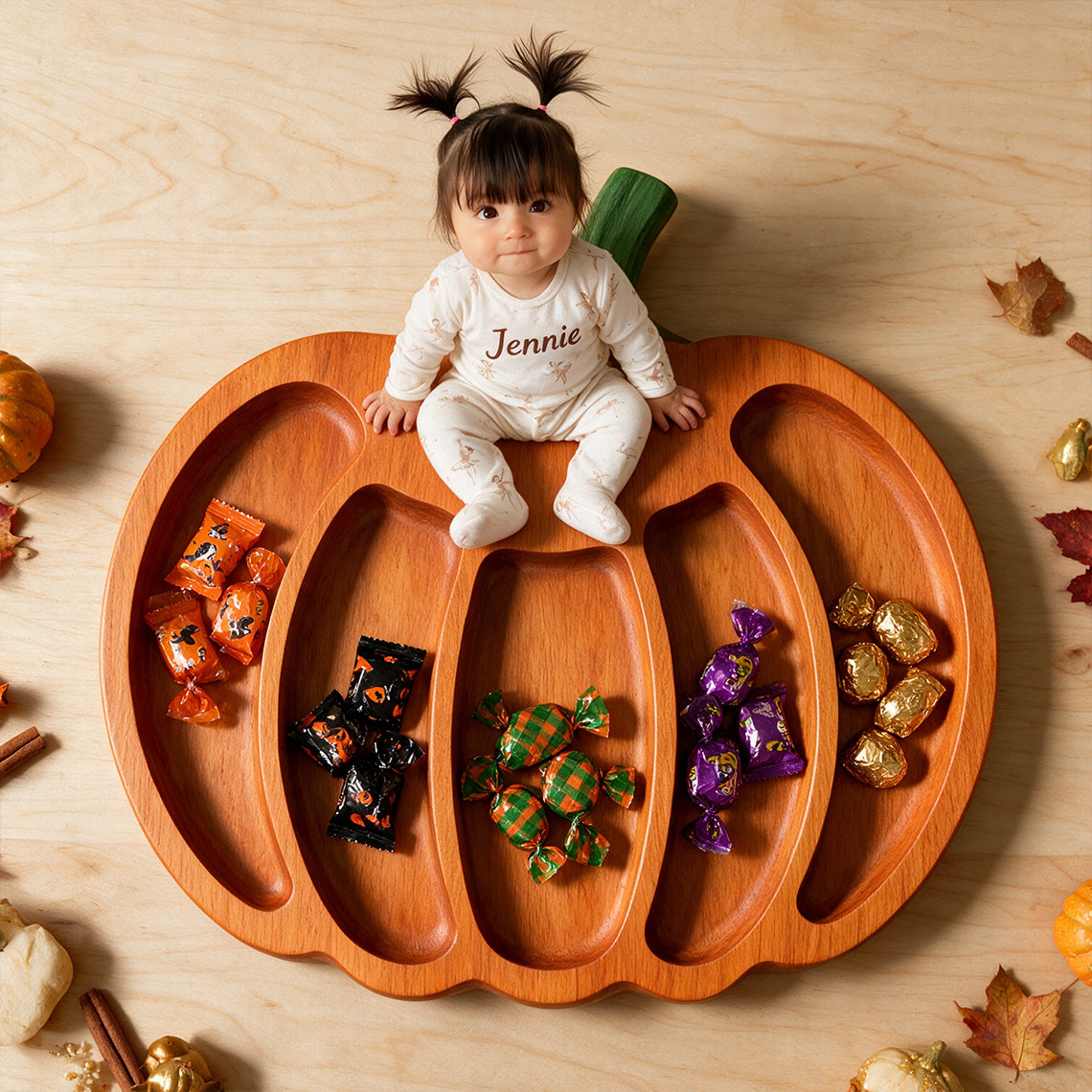 Little Pumpkin - Personalized Kid Wood Tray