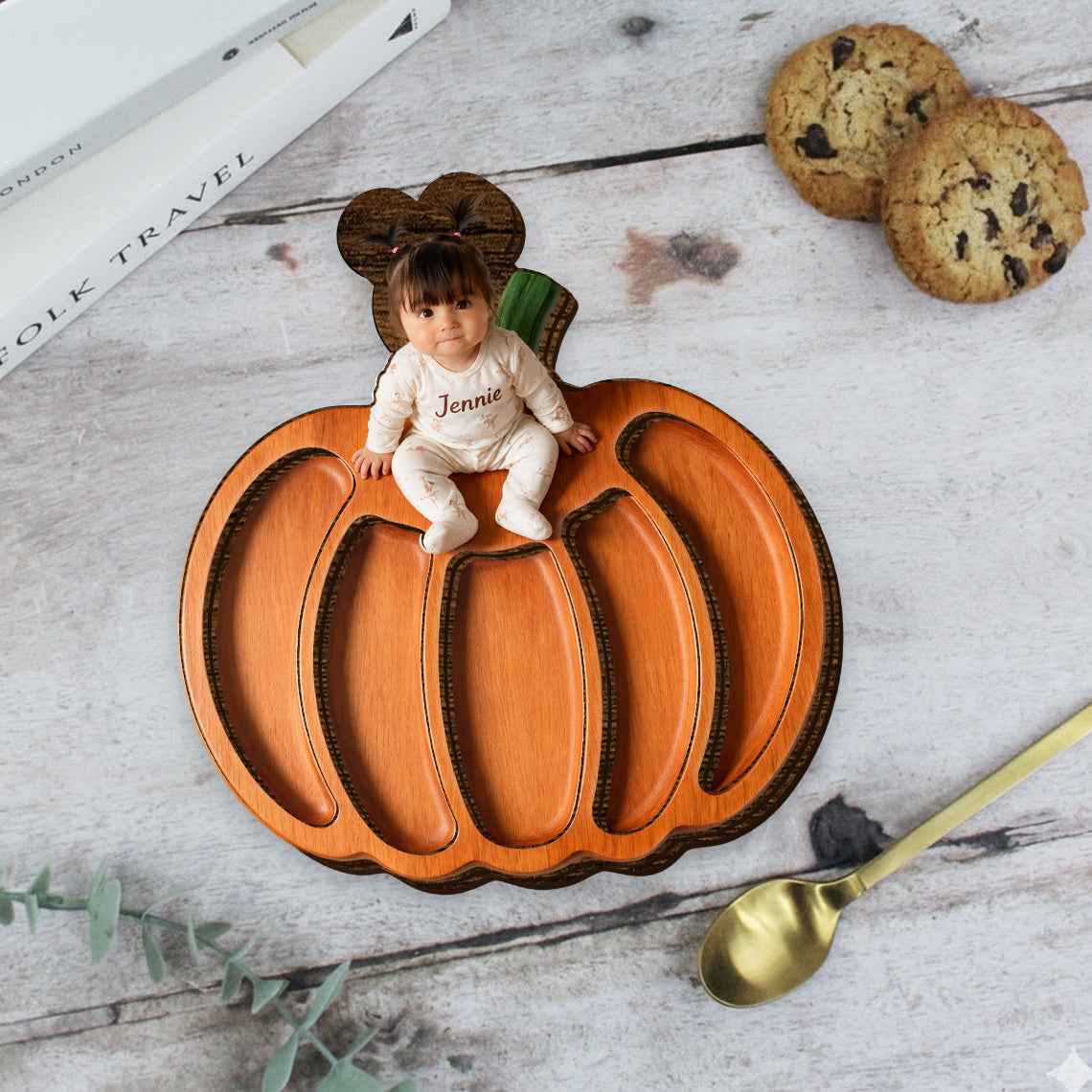 Little Pumpkin - Personalized Kid Wood Tray