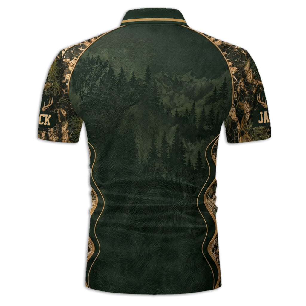 Faith Nature Freedom - Personalized Hunting Polo Shirt
