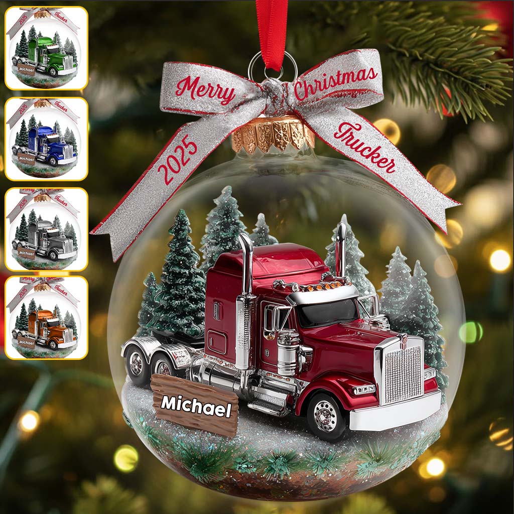 Truck Driver - Personalized Trucker Ornament